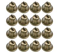 CHICAMPERA 16pcs 38mm Bronze Jingle Bells for DIY Crafting, Pet Collar Accessories, and Christmas Tree Decorations with Cheerful Sound and Sturdy Iron Material