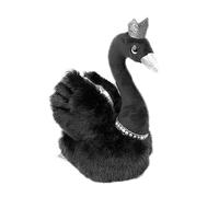 CHICAMPERA 1Pc Adorable Black Swan Plush Doll for Decor Plaything for Friends Unique Design Random Color