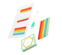 CHICAMPERA 1Set Educational Math Arithmetic Rods for Enhance Counting Skills and Logical Thinking Early Learning Teaching Appliance for Years Old