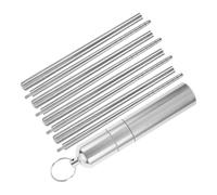 CHICAMPERA 2 Pairs Foldable Stainless Steel Chopsticks Reusable Lightweight Metal Utensils with Case Easy to Clean for Outdoor Activities Camping Hiking Travel