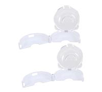 CHICAMPERA 2 Pcs Kitchen Stove Knob Covers Child Proof Safety Lock for Oven and Cooker, Wear-Resistant Abs Material Gas Hob Safety Guard, Prevent Children from Turning on Gas Stove,