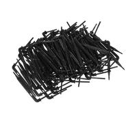 CHICAMPERA 200pcs Drip Tubing Stakes for Irrigation System Drippers with Uniform Water Distribution and Efficient Irrigation Management, Plastic Angled Emitters for Greenhouse Plant Roots