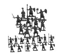 CHICAMPERA 200pcs Mini Figurines Middle Ages Soldier Models Sand Table People Figures for Miniature Scenes Outdoor Weather Resistant Decorative