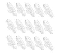 CHICAMPERA 200pcs Soft Silicone Glasses Nose Pads Breathable Push-in Eyeglass Bridge Cushions for Stable Non-Slip Eyewear Support Comfortable Fit for Glasses and Sunglasses