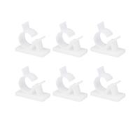CHICAMPERA 20pcs Adjustable Plastic Cable Clips Self Adhesive Wire Cord Management Holders with Lock Design for Desk and Home Cable Organisation