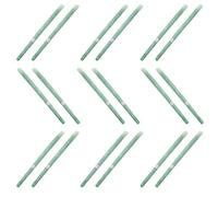 CHICAMPERA 20pcs Aromatherapy Zinc Alloy Ear Aroma Wax Sticks for Relaxation and Tinnitus Relief Light Green Caring Accessory for People with Poor Sleep