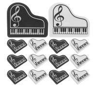 CHICAMPERA 20Pcs Small Cute Piano Shaped Erasers for School Classroom Rewards, Fun Music Note Erasers for Students, Novelty Stationery Set Random Color Random Color