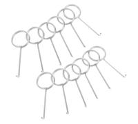 CHICAMPERA 20pcs Stainless Steel Drain Grate Removal Hooks Floor Drain Lifting Keys Cleaning Tool for Bathroom and Kitchen Maintenance