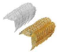 CHICAMPERA 24pcs Mini Plastic Angel Wings for Cake Decor and DIY Crafts Easy to Use and Practical Wing Cake Ornaments Delicate and Lovely Design