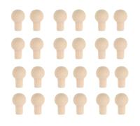 CHICAMPERA 24pcs Miniature Knobs for Doll House Scale Drawer Handles Handles Wood Material for Diy Decorations