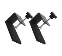 CHICAMPERA 2pcs 2pcs Racing Gear Lever Mount Bracket, Black Iron Desktop Fixed Clamp with Adjustable Screw Clamp System, Compact and Easy Installation for Racing Game Simulator and Desk