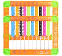 CHICAMPERA 2pcs Abacus Educational Arithmetic Counting Beads for Boys Safe Material for Early Mathematics Learning Kindergarten Primary School Random Color