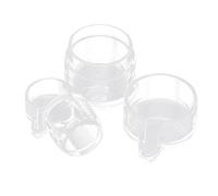 CHICAMPERA 2pcs Acrylic Ant Feeding Container with Transparent Water Bowl Separate Feeding Port for Ant Farm Observation Nest Water Feeder Bowls for Nature Study