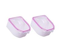 CHICAMPERA 2pcs Acrylic Nail Soaking Bowls for Manicure Pedicure Nail Art Tools Deep Soft Hands for Artificial Removal and Polish Soak Off Supplies