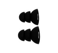 CHICAMPERA 2pcs Black 2.0mm Triple-Layer Silicone for Noise Reduction and Sleep, Soft Reusable Ear Tips for Women, Soundproof Ear Protectors for Quiet Sleeping and Noise Cancelling