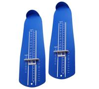 CHICAMPERA 2pcs Blue Plastic Shoe Size Measuring Device Lightweight Foot Gauge with Accurate Size Measurement for Men and Women Suitable for Shoe Stores and Household Use