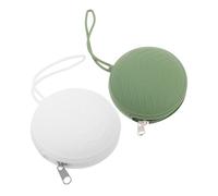 CHICAMPERA 2pcs Boys and Girls Silicone Pacifier Zipper Bag Portable Pacifiers Storage Container Cute Change Pouch for Travel and Daily Use