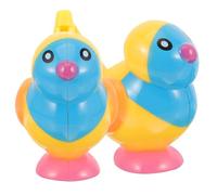 CHICAMPERA 2pcs Cartoon Bird Whistle Toy for Boy Girl Fun Bath Musical Educational Toy Lightweight Design for Parties and Games Bright Colors to Engage Boy Girl