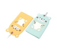 CHICAMPERA 2PCS Cartoon Tiger Bath Mitts for Soft Body Scrubber Gloves Bath Gloves Fun Shower Accessories for Boys and Comfortable Gentle Cleaning