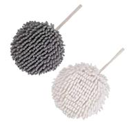 CHICAMPERA 2pcs Chenille Hand Towel for Bathroom Quickly Dry Hanging Towel for Farmhouse Kitchen and Bathroom Scenarios