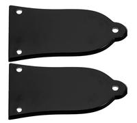 CHICAMPERA 2Pcs Electric Guitar Truss Rod Cover Plates ABS Lightweight Replacement Accessories for Guitar Maintenance and Repair Black Parts