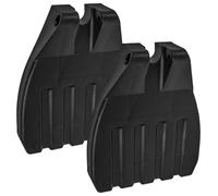 CHICAMPERA 2pcs Elevating Wheelchair Footrest Pedal Replacement Leg Pads Universal Stable Footplates for Patient Mobility Aid Compatible with Electric and Manual Wheelchairs