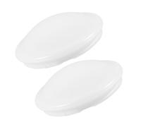 CHICAMPERA 2pcs Flush Mount Ceiling Light Cover Mushroom Ceiling Shades Round Dome Pet Plastic Resistant to Deformation Optimal Light Diffusion White Sleek Modern Simple Elegant for Bedrooms