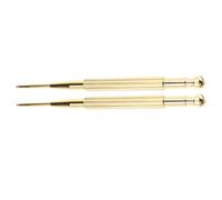 CHICAMPERA 2Pcs Gold Acupuncture Pen Ear Point Probe Auricular Point Pressure Stick Facial Reflexology Tools for Alternative Medicine and Relief Therapy