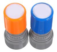 CHICAMPERA 2pcs Guitar Chord Stamp Set with Plastic Material Simple Installation and Convenient Operation Suitable for Electric Guitars and Ukuleles Chord Training Tool for Random Color