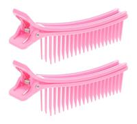 CHICAMPERA 2pcs Hair Sectioning Clips for Styling and Parting, Plastic Hair Clips with Secure Grip and Damage Prevention, for Professional Salon and Home Use
