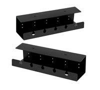CHICAMPERA 2pcs Heavy-duty under Desk Cable Organizer Tray for Efficient Wire Management Easy Installation Durable Design for Home Office and Study Room