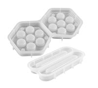 CHICAMPERA 2pcs Hexagon Dice Storage Box Resin Molds for Epoxy Resin Casting with Lid Reusable Silicone Molds for DIY Dice Case Making and Versatile Decoration