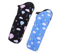 CHICAMPERA 2pcs Insulated Bottle Warmer Bags for Strollers Stylish Thermal Storage Pouches Convenient Milk Heater Accessories for Outdoor Use Hot Air Balloon Designs