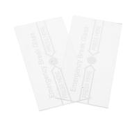 CHICAMPERA 2pcs Manual Alarm Switch Cover High Temperature Resistant Glass Break Panel for Fire Alarm Control Essential Emergency Replacement for Manual Call Points