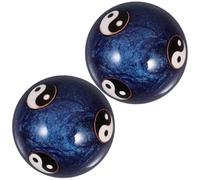 CHICAMPERA 2pcs Metal Hand Balls for Adults, Palm Massage Balls with Spiky Texture, Hand Exercise and Relaxation Tool, Portable and Sturdy Iron Material for Effective Massage Therapy