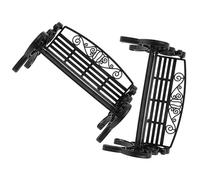 CHICAMPERA 2pcs Miniature Dollhouse Park Bench Accessories Lightweight Plastic Furniture Ornaments for Fairy Garden Scene Decoration and DIY Craft