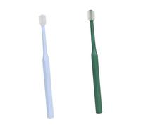 CHICAMPERA 2Pcs Pet Tooth Cleaning Brush Small Head for Dogs and Cats Ergonomic Handle Deep Oral Care Suitable for Small Pets Dental Hygiene Accessories