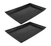 CHICAMPERA 2pcs Pet Urine Tray Plastic Pet Cage Tray Replacement Base for Dog Crate Sturdy Plastic Bottom Pan Reusable Liner for Small Animal Cages