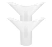 CHICAMPERA 2pcs Plastic Eye Flushing Cups Easy to Use and Install Handheld Eye Wash Cups for Schools and Workplaces Portable Cleaning Accessory