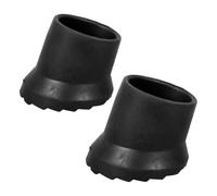 CHICAMPERA 2pcs Replacement Ladder Foot Pads for Folding and Step Ladders, Black PVC Plastic Covers with Enhanced Grip and Damage Prevention, Size 7x6.5x6.5cm, for Home Setting and Household