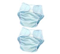 CHICAMPERA 2pcs Reusable Cloth Diaper Covers for Newborns Months Breathable High Elastic Mesh Nappies with Rapid Absorption Core Stretchable Diaper Pads for Summer Potty Training