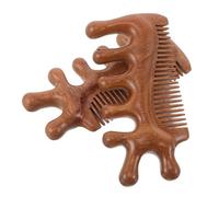 CHICAMPERA 2pcs Sandalwood Massage Comb Scalp Massager for Hair Dandruff Removal Styling Comb for Men Yoga and Meditation