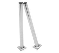 CHICAMPERA 2pcs Security Camera Mount Bracket Outdoor Mounting Bracket Stainless Steel for Wifi Network Camera and Infrared Beam Systems Silver