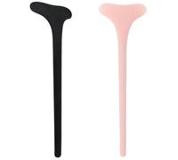 CHICAMPERA 2pcs Silicone Eyeliner Assistant Aid Guide with Non-slip Curved Design, Minimizes Shifting for Precise Eye Makeup, for Long Practice Sessions and Small Makeup Tables