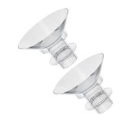 CHICAMPERA 2Pcs Silicone Flange Inserts for Breast Pump Accessories Wearable Parts Compatible with Electric Pumps Durable and Wear Design for Convenient Milk Collection