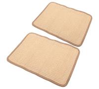 CHICAMPERA 2pcs Sisal Cat Scratching Pad Multifunctional Pet Mat for Cat Claw Care Bunny Scratch Mat Guinea Pig Bed Furniture Protection Indoor Scratch