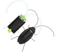 CHICAMPERA 2pcs Solar Power Insect Simulation Toys for Boys Educational Solar Energy Teaching Set and Cockroach Models