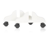 CHICAMPERA 2pcs Thickened Screen Divider Stands Wheels, Wear-resistant Polyester Room Partition Support Bases for Indoor Privacy Screens and Folding Room Dividers