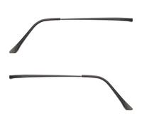 CHICAMPERA 2pcs Universal Metal Eyeglasses Arm Legs Replacement Parts for Glasses Frames Repair, Black Glasses Temple Arms Compatible with Prescription and Sunglasses