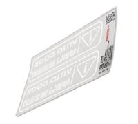 CHICAMPERA 2pcs White Caution Automatic Door Stickers for Car Door UV Material Simple Design Protects Car with Warning Symbol for Vehicle Safety and Open Warning